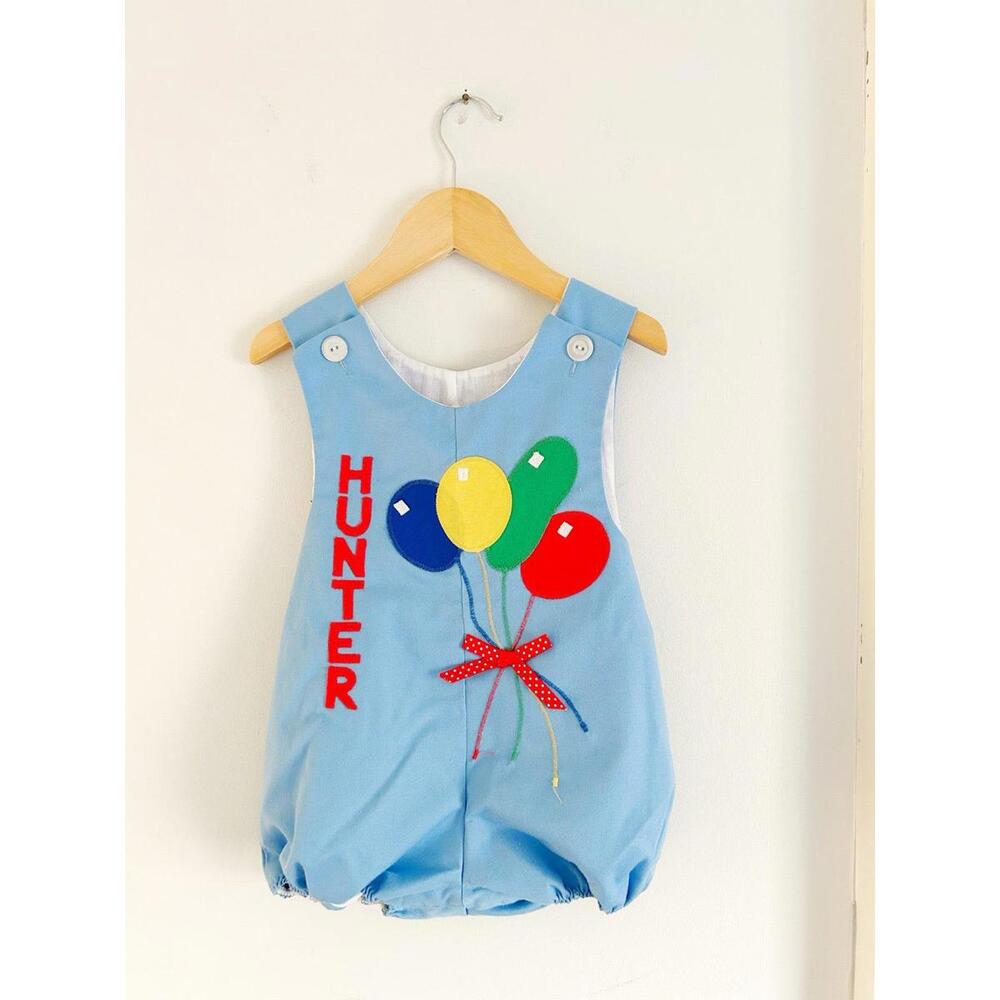 Vintage Kelly Kids Birthday Romper “Hunter”